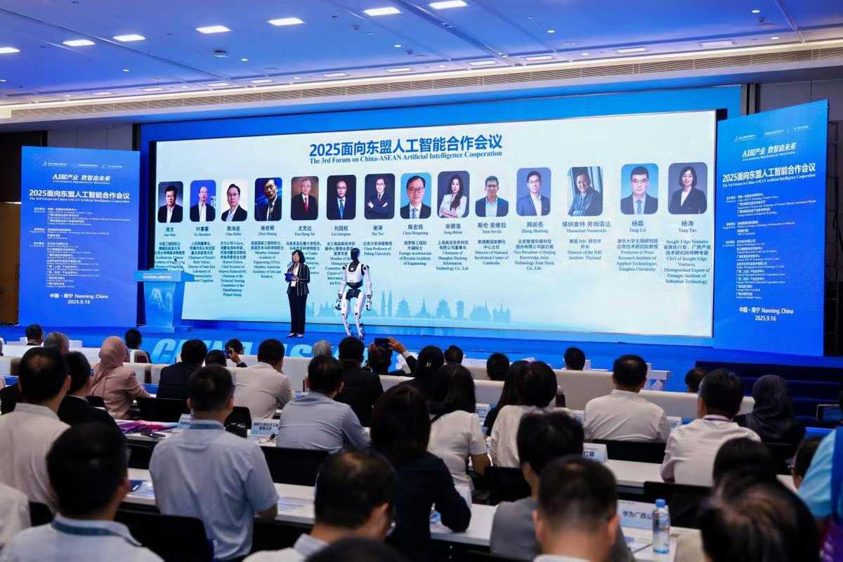 2025面向东盟人工智能合作会议现场